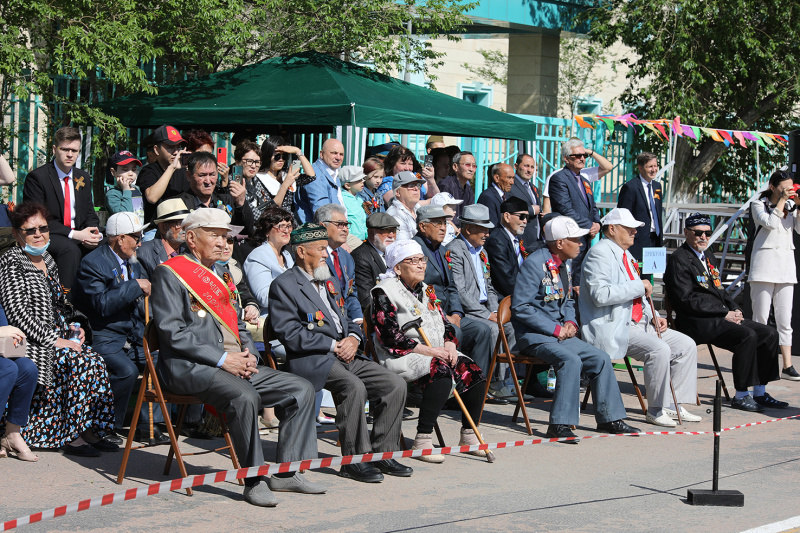 9 мая в Байконуре прошли праздничные мероприятия в ознаменование 76-летия Победы.