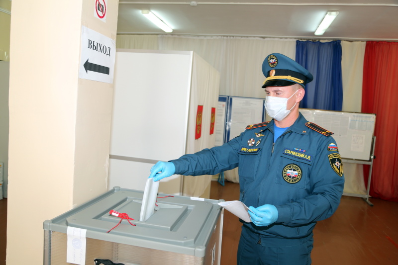В Байконуре прошло голосование на выборах в Государственную Думу Российской Федерации