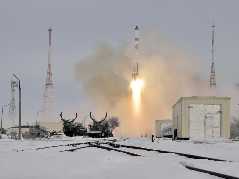 С космодрома Байконур выполнен успешный пуск ракеты-носителя «Союз-2.1а».