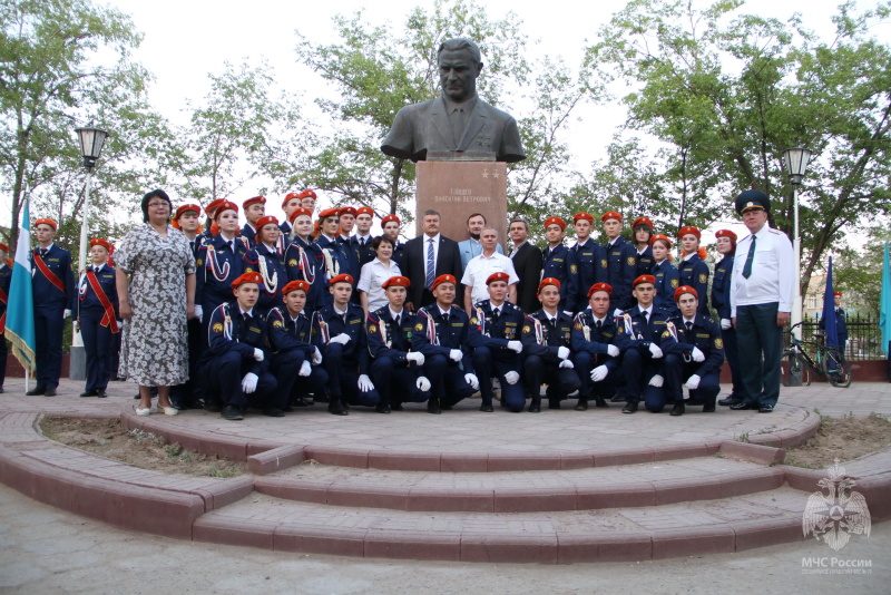 На космодроме Байконур прошел выпуск  класса «Пожарный кадет».