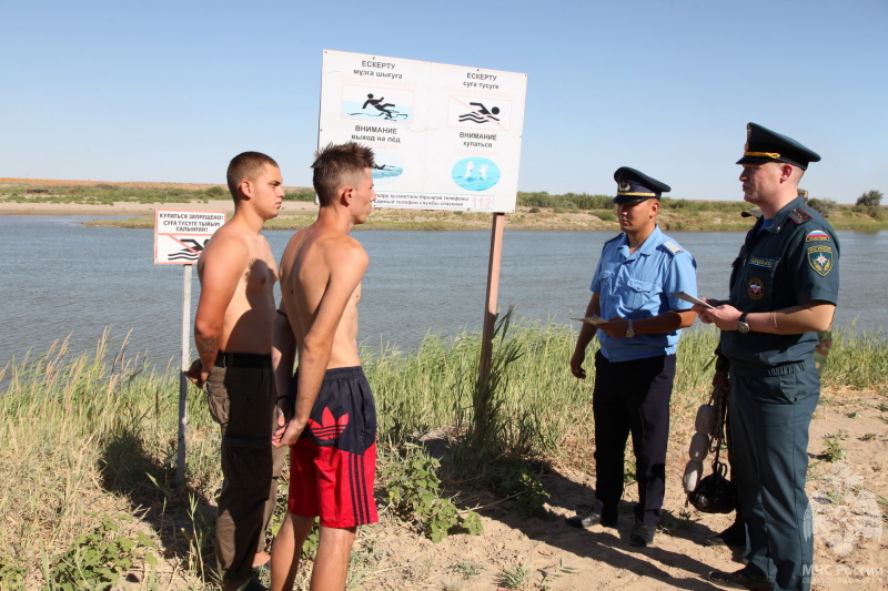 В Байконуре проведён совместный рейд по предупреждению несчастных случаев на воде.