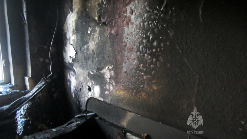 Пожар в квартире по улице Горького 42 потушен.