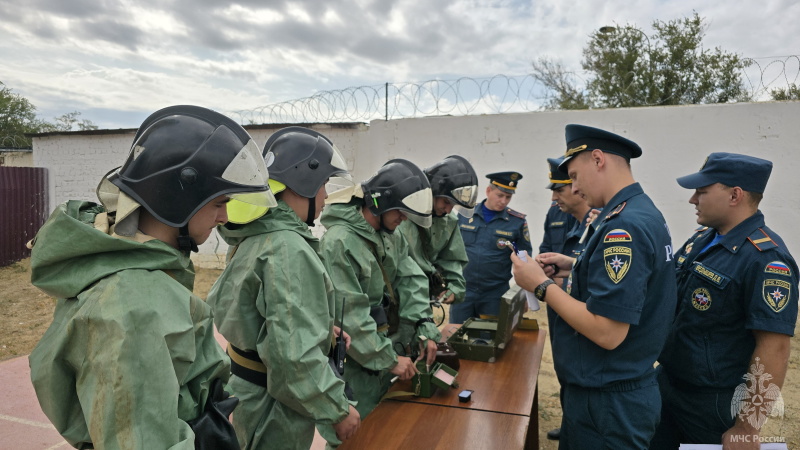 Соревнования среди отделений (звеньев) радиационно-химической разведки подразделений местного пожарно-спасательного гарнизона