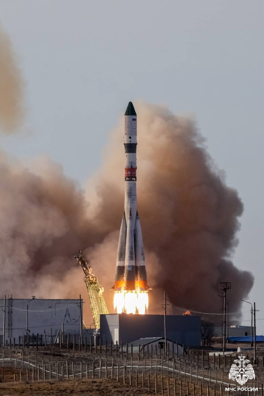 Сотрудники Специального управления  ФПС № 70 МЧС России обеспечили пожарную безопасность пуска «Прогресс МС-33»