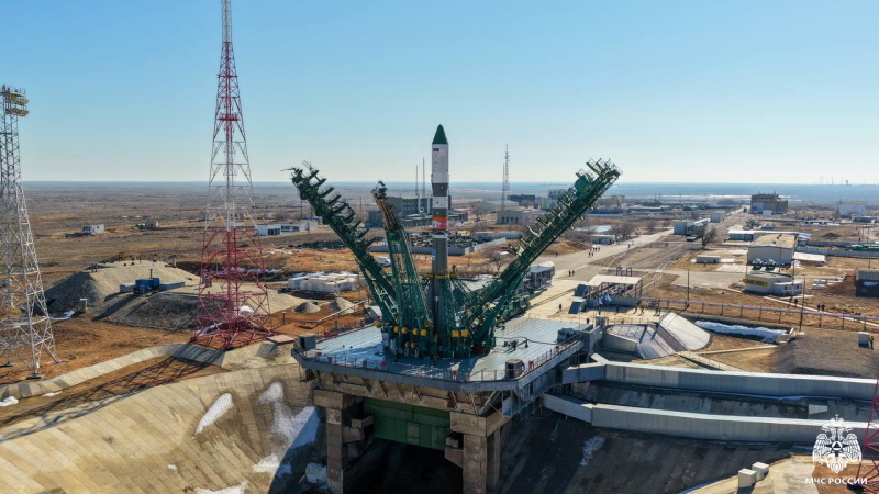 Сотрудники Специального управления  ФПС № 70 МЧС России обеспечили пожарную безопасность пуска «Прогресс МС-33»