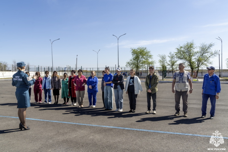В  ГКУ ЦПМИ "Будущее Байконура" прошла практическая отработка по эвакуации людей