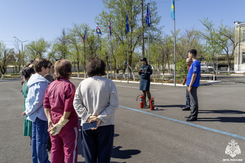 В  ГКУ ЦПМИ "Будущее Байконура" прошла практическая отработка по эвакуации людей