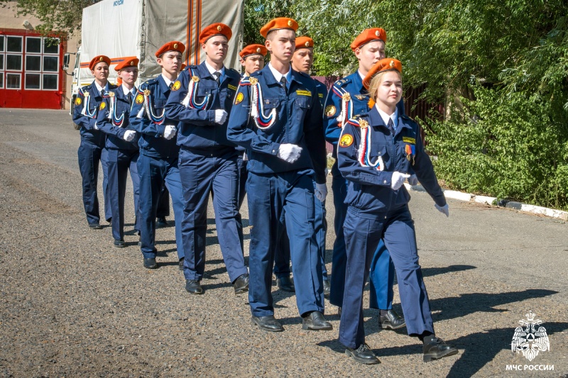 Военно-спортивный лагерь для учащихся специализированного 10 "К" класса "Пожарный кадет" школы № 4 имени В.П. Глушко.