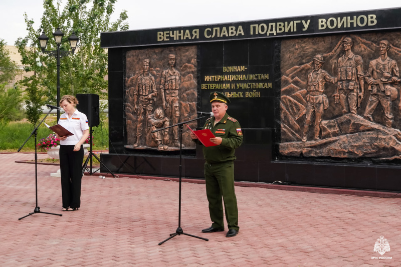 1 июля в Байконуре почтили память ветеранов боевых действий