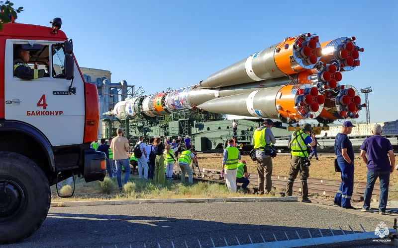 МЧС России обеспечило пожарную безопасность при запуске «Союз МС-29»