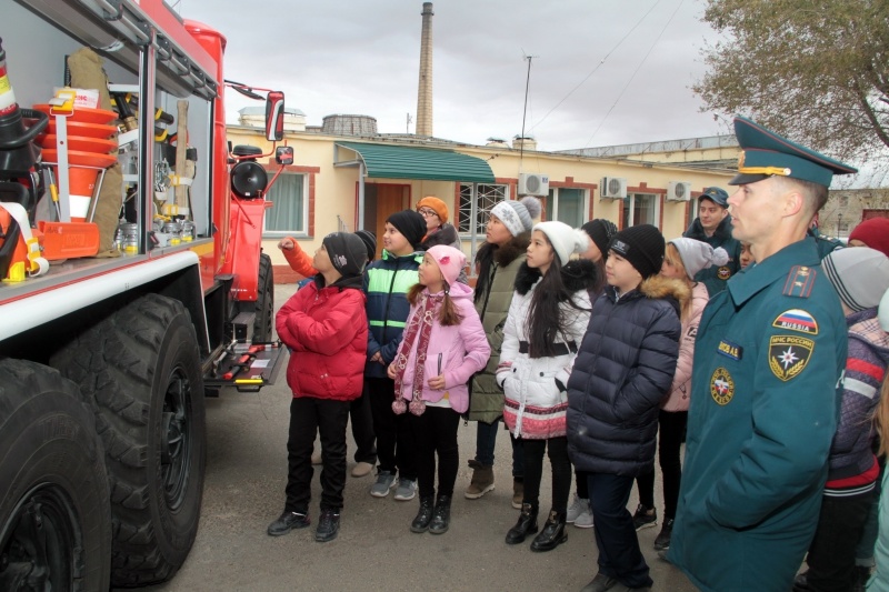 В гостях у пожарных