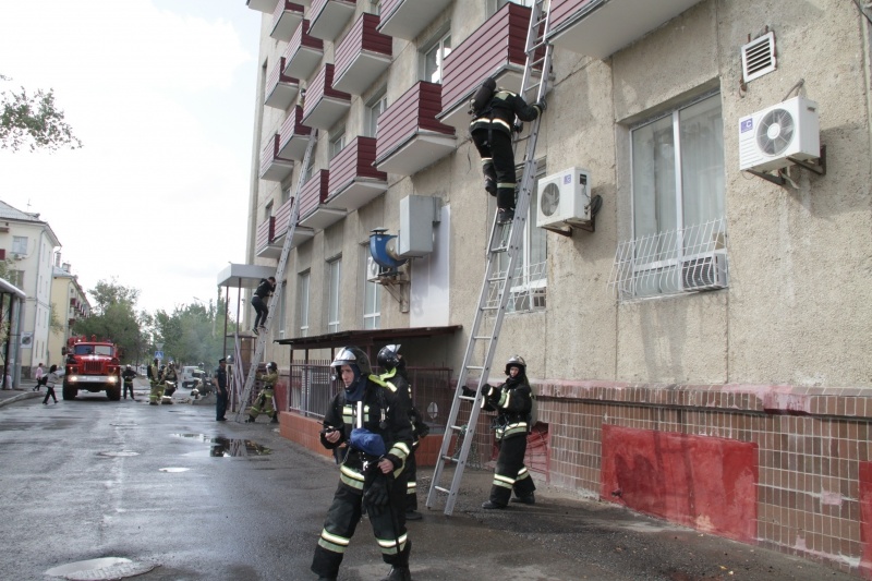 О пожарных учениях в гостинице "Центральная"