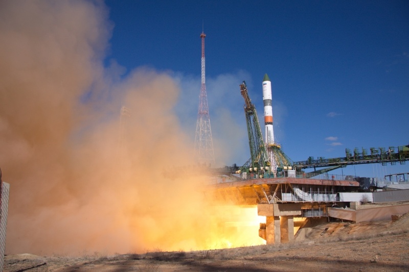 4 апреля с космодрома Байконур успешно стартовала ракета-носитель «Союз-2.1а» 